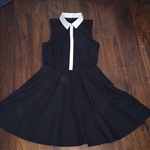 Armani Exchange Black and White sleeveless dress